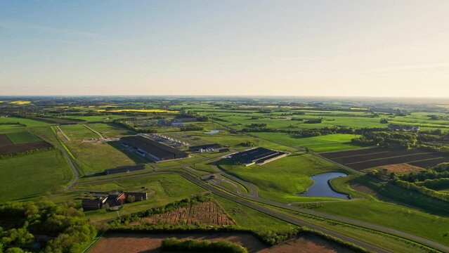 Aerial view of Apple Data center in Denmark