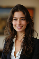 Naklejka premium Business photo of a young successful businesswoman