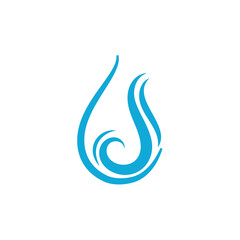 Fototapeta premium Water drop logo design, vector logo design, illustration 