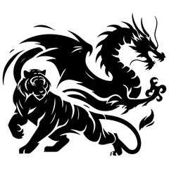 Tiger Head Vector Illustration for Tattoos, Wildlife Art, and Animal Mascots