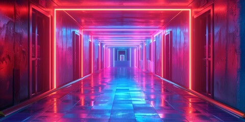 neon architecture concept