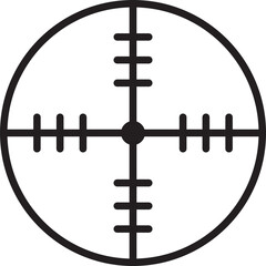 Crosshair Symbol Illustration
