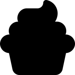 cupcake sweet halloween coffin black element icon