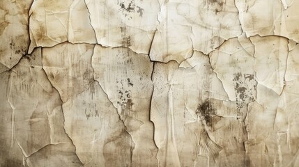 Vintage or aged cracked light painted wallpaper texture