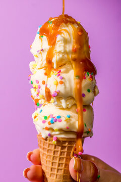 Vanilla Ice Cream with Sprinkles