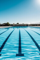 Obraz premium swimming pool on a sunny day