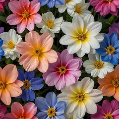 Free Photo New Flower bouquet colorful close up of flower background for wallpaper