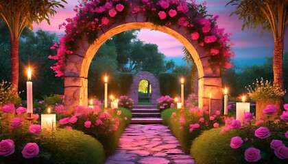 arch of flowers