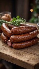 Medisterpølse (Thick, Coiled Sausage)
