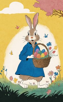 Easter Bunny Illustration 