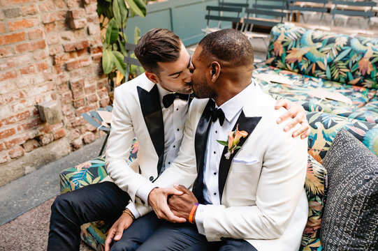 Gay Wedding Kisses