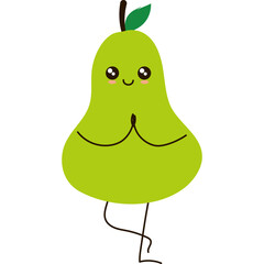 Cute Fruit Character
