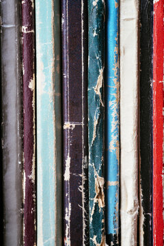 Worn vinyl records