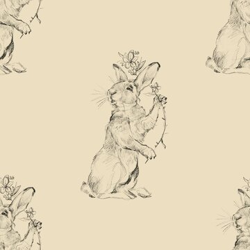 Easter rabbit pattern