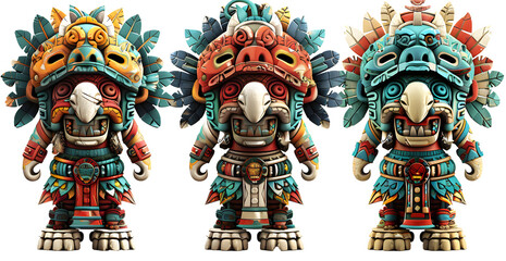 Fototapeta premium Tolteca Tezcatlipoca ( The god of night, sorcery