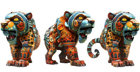 Fototapeta premium Olmec god Jaguar God (The jaguar was a symbol of strength