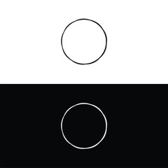 Black and white vector logo template illustration design