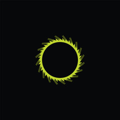 Circle colorful unique vector logo design