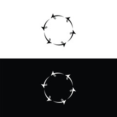 geometric circle shapes, borders, frames, logos .Circle new illustration design