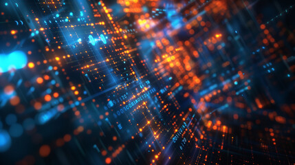 Obraz premium modern digital tech background wallpaper