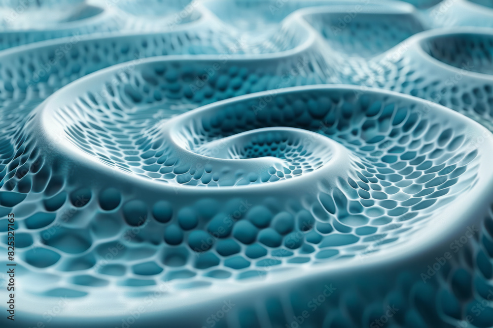 Poster abstract isometric background with concentric circles forming a wave pattern,