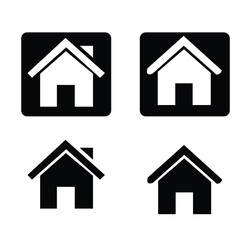 House vector icons Real estate icons set