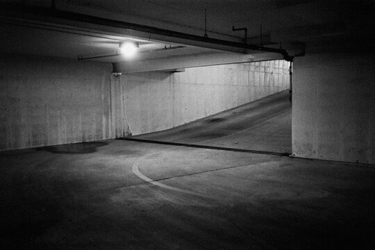 Parking garage entrance