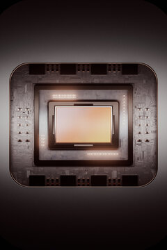 Central Computer Processors CPU concept