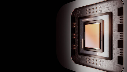 Central Computer Processors CPU concept