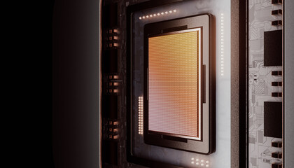 Central Computer Processors CPU concept