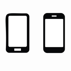 Mobile Phone icon set Illustrations