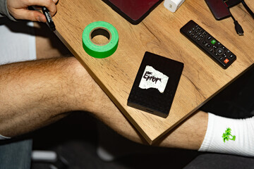 Error Hard Drive At Home Workplace