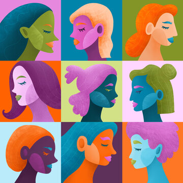 Vibrant Profiles of Nine Diverse Women Characters