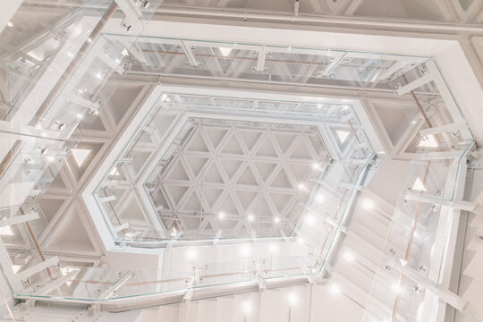 White Geometric Stairwell