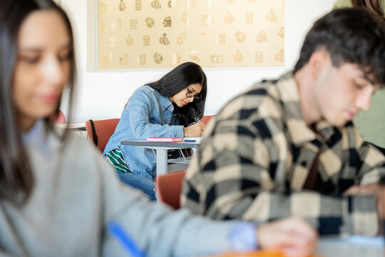 Studious Moments in high school