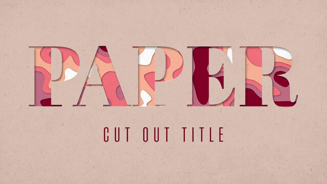 Layered Cut Paper Stencil Title