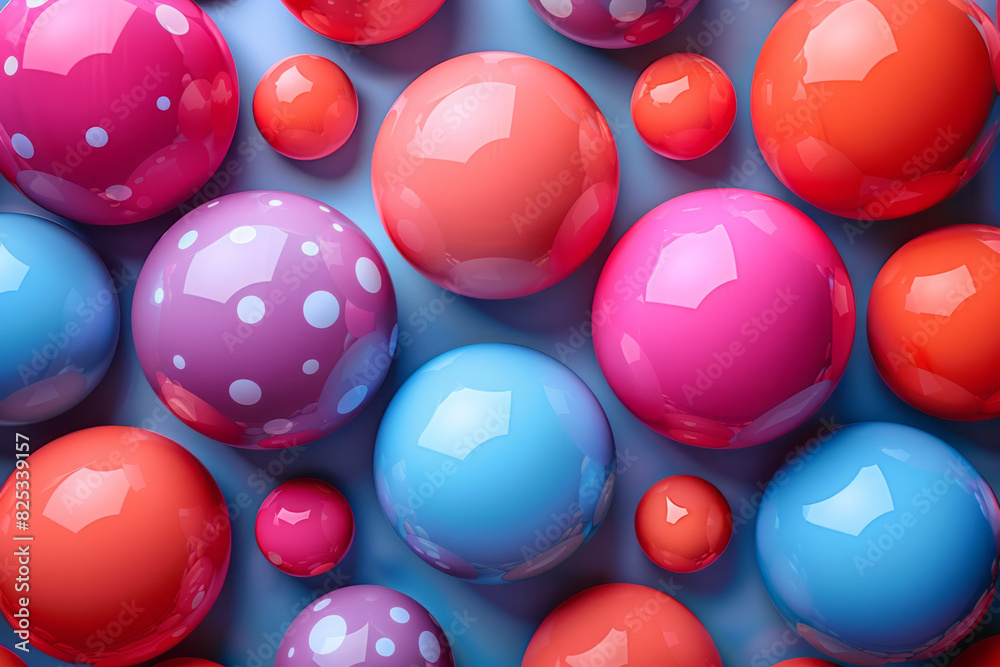 Leinwandbilder an abstract background with isometric oblate spheroids, creating a smooth, seamless pattern,
