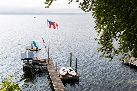 Lake Seneca New York Lake summer Finger Lakes Dock landscape 