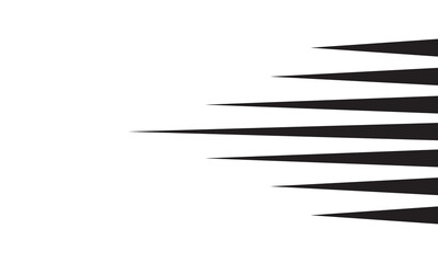 Comic speed motion lines. Horizontal fast motion lines for comic books. isolated on white background. Vector illustration. EPS 10