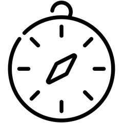 compass line icon