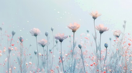 Ethereal Floral Scene Captures Serenity of Nature