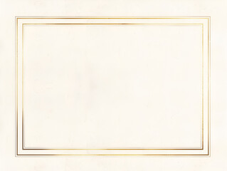 Formal certificate template with a gold decorative border