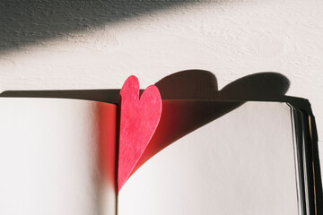 Heart shape bookmark