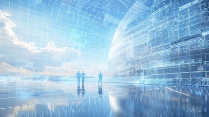 Cybersecurity Team Monitors Industrial Data Networks in a High-Tech Control Room