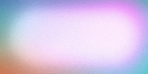 Blurred gradient background in multicolor with light blue pink neon purple azure red orange. Ultra-wide abstract grainy ideal for design banners wallpapers templates posters desktops. Vintage quality