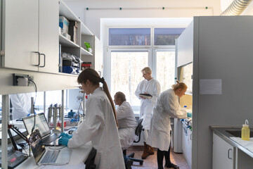 Many Researchers Working In Functional Nanomaterials laboratory