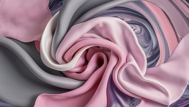 Abstract background, silky soft textures, pink, gray and purple colors.