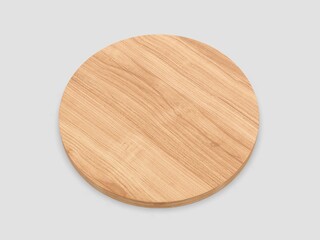 Food serving tray blank template 3d illustration.