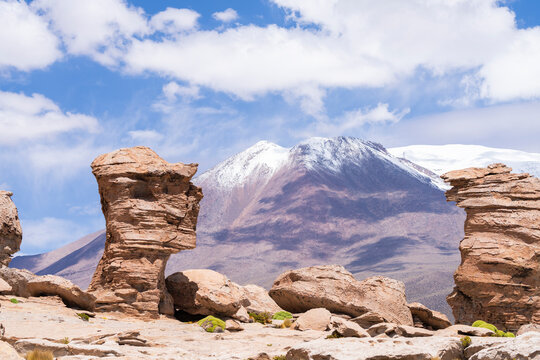 Rock Formations Around Laguna Turquiri, Bolivia  
