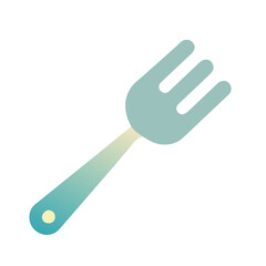  vector image of a green salad fork, ideal for salads and light meals